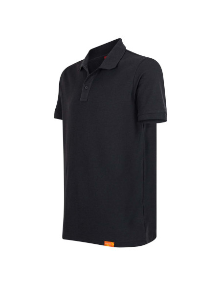 Polera piqué para hombres 60% algodón Manga Corta Gris Oscuro