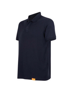 Polera piqué para hombres 60% algodón Manga Corta Azul 2