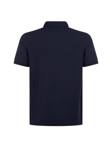 Polera piqué para hombres 60% algodón Manga Corta Azul