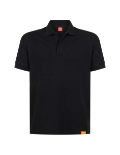 Polera piqué para hombres 60% algodón Manga Corta Negro