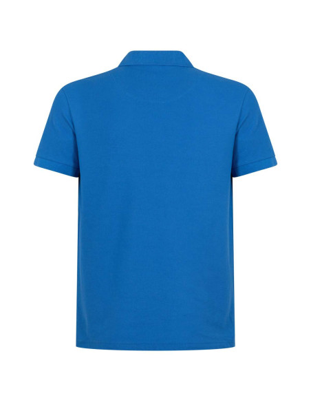 Polera piqué para hombres 60% algodón Manga Corta Azulino