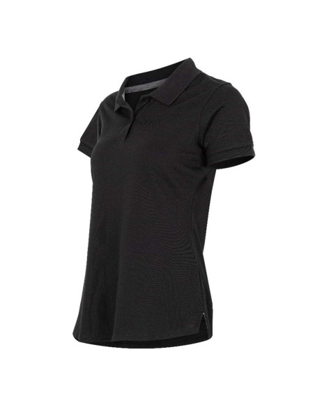 Polera piqué Back in Time para Mujer 60% Algodón Manga Corta Negro