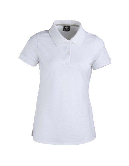 Polera piqué Back in Time para Mujer 60% Algodón Manga Corta Blanco