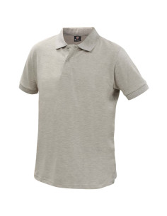 Polera Spandex piqué para Hombres Manga Corta Gris