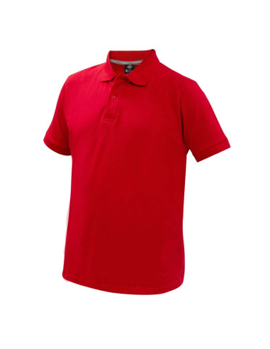 Polera Spandex piqué para Hombres Manga Corta Rojo