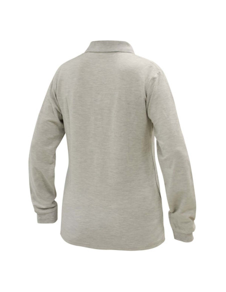 Polera Spandex piqué para Mujer Manga Larga Gris