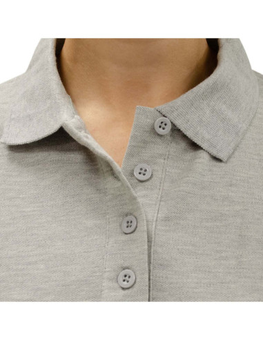 Polera Spandex piqué para Mujer Manga Larga Gris
