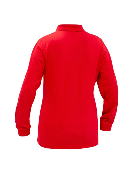 Polera Spandex piqué para Mujer Manga Larga Rojo