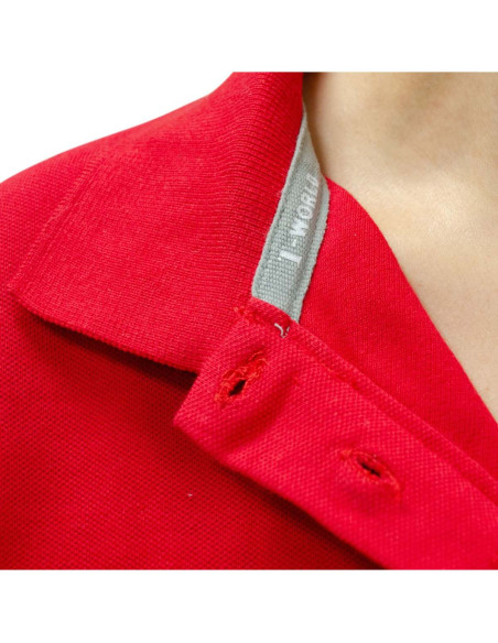 Polera Spandex piqué para Mujer Manga Larga Rojo