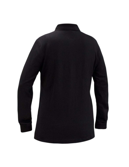 Polera Spandex piqué para Mujer Manga Larga Negro