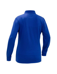 Polera Spandex piqué para Mujer Manga Larga Azulino 2