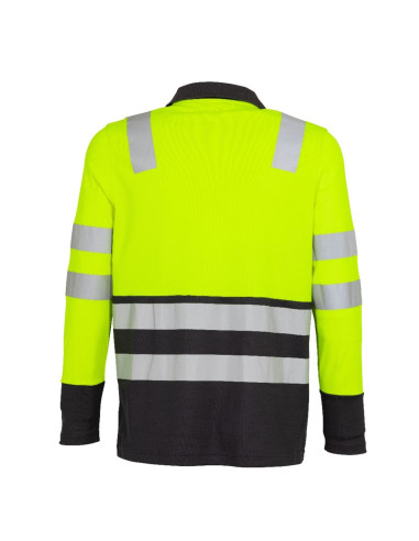 Polera Alta Visibilidad Bi Color cuello piqué...