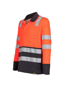 Polera Alta Visibilidad Bi Color cuello piqué para...