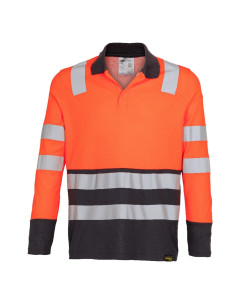 Polera Alta Visibilidad Bi Color cuello piqué para... 2