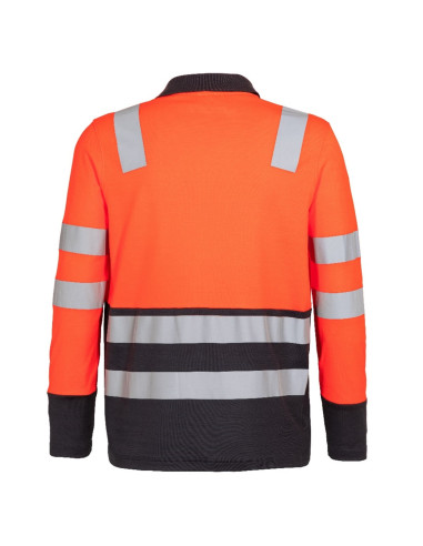 Polera Alta Visibilidad Bi Color cuello piqué...