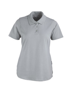 Polera Dry Fresh para Mujer cuello piqué Manga Corta Gris 2