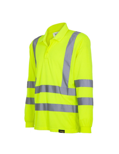 Polera Dry Fit Hombre Manga Larga Amarillo