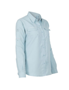 Camisa de Mujer repelente al agua Celeste Claro 2