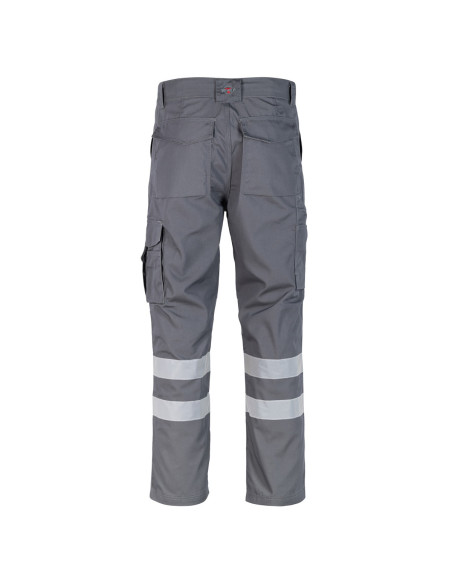 Pantalon Cargo Hombre tela Surenntex cinta Reflectivas Gris