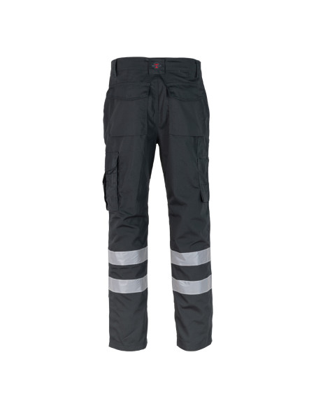 Pantalon Cargo Hombre tela Surenntex cinta Reflectivas Negro