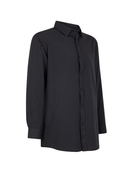 Camisa Oxford Negra Hombre Negro