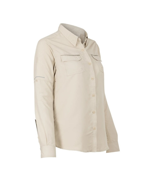 Camisa de Mujer repelente al agua Khaki