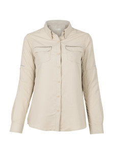Camisa de Mujer repelente al agua Khaki