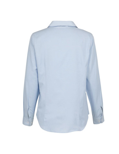 Camisa Oxford Light Mujer Celeste Oscuro