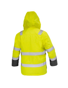 Parka Termica Alta Visibilidad Hombre Amarillo / Gris Oscuro 2