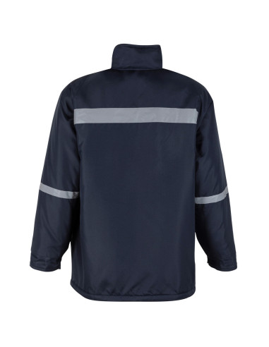 Parka Termica Cintas Reflectivas Hombre Azul
