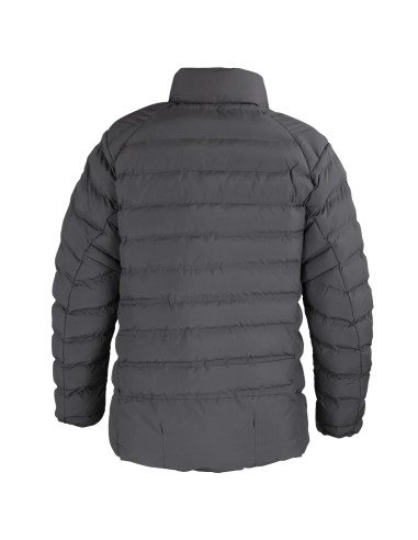 Parka Acolchada Mujer Gris Oscuro