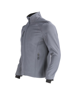 Chaqueta Softshell Rhelmu puño miton Hombre Gris Oscuro 2