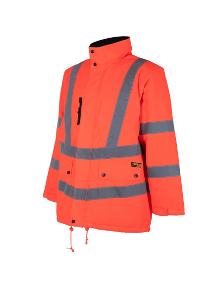 Parka Termica Alta Visibilidad Clase 3 Hombre Rojo Minero