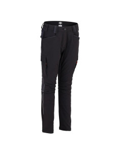 Pantalon Cargo Spandex Mujer Negro / Gris Oscuro 2