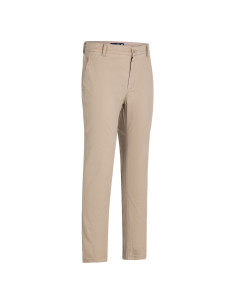 Pantalon Hombre Gabardina Sin pinza 2% Spandex Beige