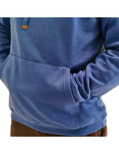 Poleron Hoodie Canguro Unisex Azulino