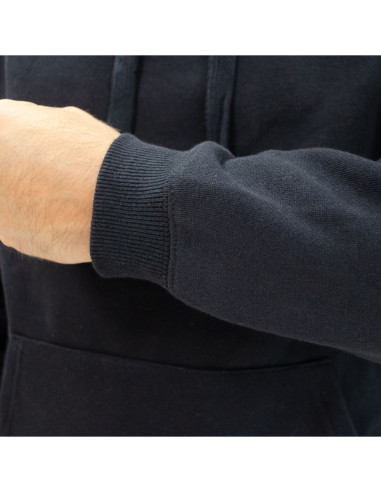 Poleron Hoodie Canguro Unisex Negro