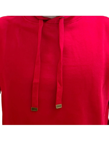 Poleron Hoodie Canguro Unisex Rojo