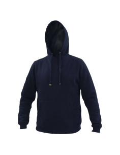 Poleron Hoodie Canguro Unisex Azul