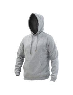 Poleron Hoodie Canguro Unisex Gris