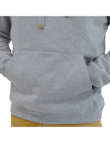 Poleron Hoodie Canguro Unisex Gris