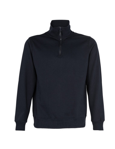 Poleron Medio Cierre Unisex Negro