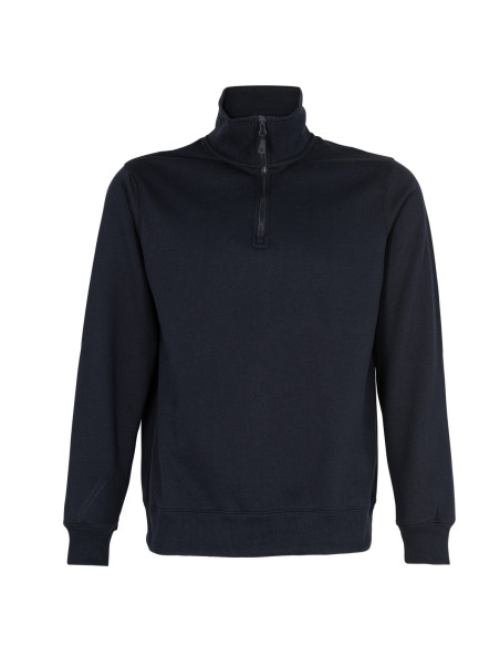 Poleron Medio Cierre Unisex Negro