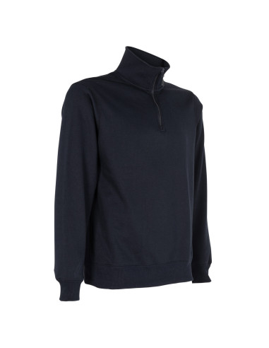 Poleron Medio Cierre Unisex Negro