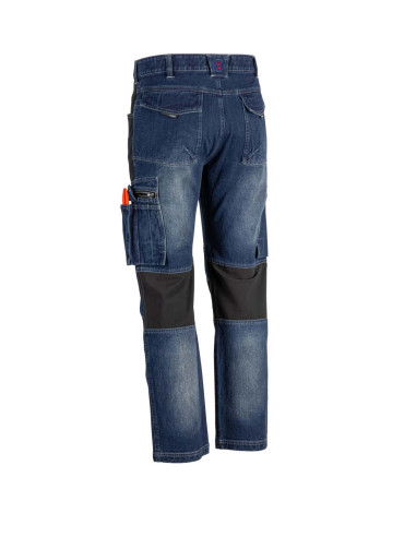 Jeans Cargo Hombre 2% spandex Azul