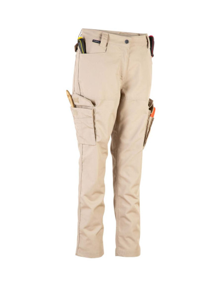 Pantalon Cargo Mujer tela Surenntex Taupe