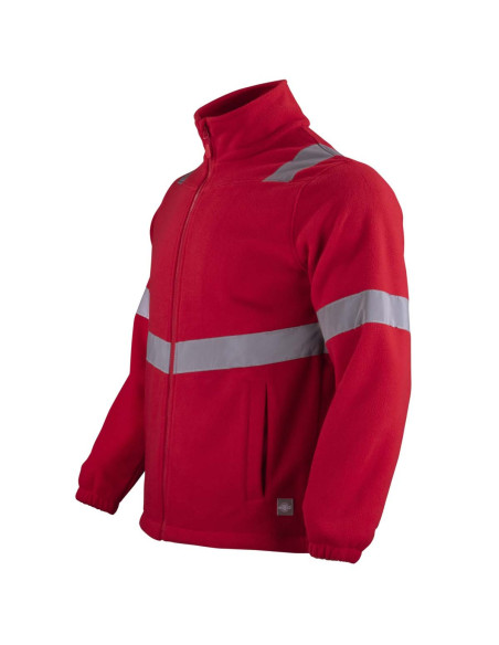 Micropolar Cintas Reflectivas Hombre Manga Larga Rojo