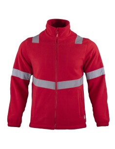 Micropolar Cintas Reflectivas Hombre Manga Larga Rojo