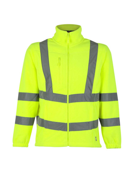 Micropolar Alta Visibilidad Hombre Bi Color Clase 3 Manga Larga Amarillo